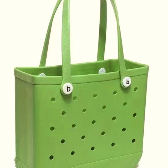 Lime Green EVA Bogg Style Bag Medium - Picture 4 of 5